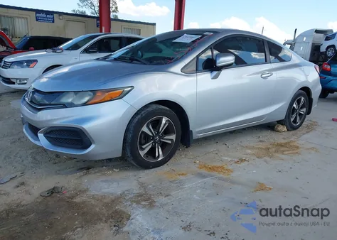 2014 Honda Civic Ex z USA, uszkodzony, nr VIN 2HGFG3B86EH524820